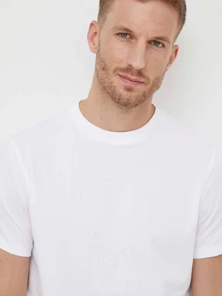 Karl Lagerfeld Tricou alb