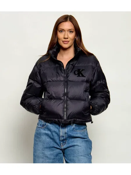 Calvin Klein Jeans Steppelt kabát fekete