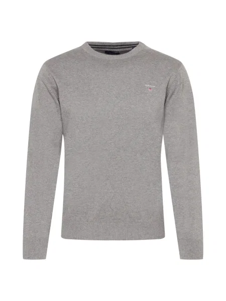 GANT Pulover mornarska / siva / rdeča bela