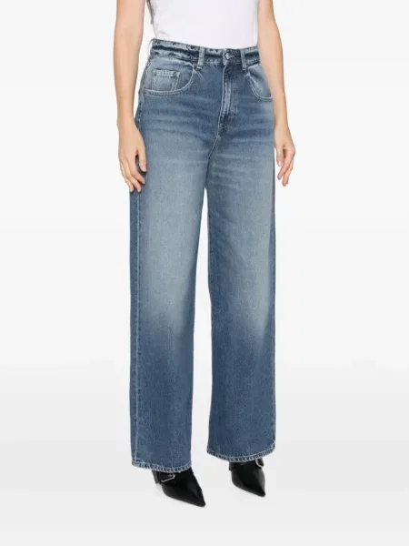 Blugi cu picior larg Icon Denim albastru