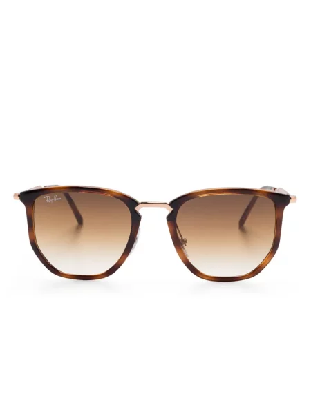 Ochelari de soare Ray-ban cu imprimeu geometric maro