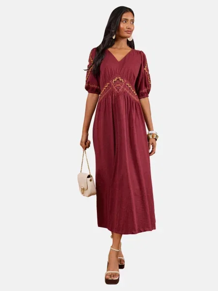 Love & roses Rochie galben / roșu burgundy / roșu pastel negru