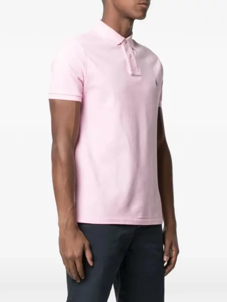 Λινό ριγέ polo Polo Ralph Lauren με κέντημα πράσινο