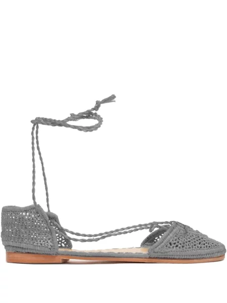 Pantofi cu toc Slo_hand_made fără toc gri