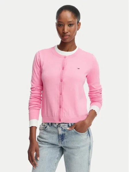 Tommy Jeans Ζακέτα ροζ