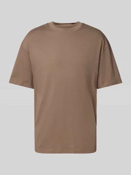 T-shirt z prążkowanym okrągłym dekoltem model ‘BRADLEY’ Jack & Jones
