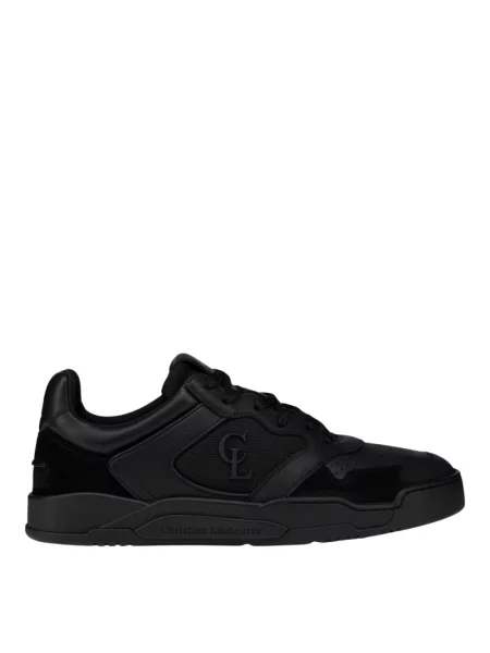 Sneakersy Christian Louboutin skórzane retro czarne