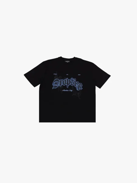 Dropsize Tricou albastru deschis / gri negru