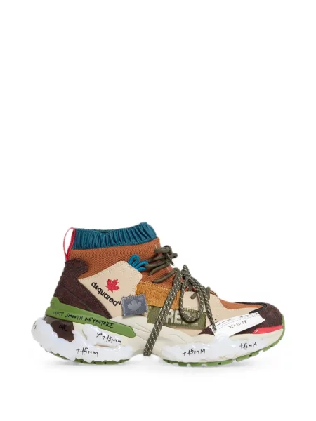 Sneakerși Dsquared2 cu șireturi din dantelă