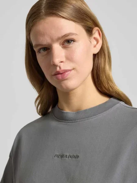 Oversized T-shirt z Wyhaftowane logo Pegador