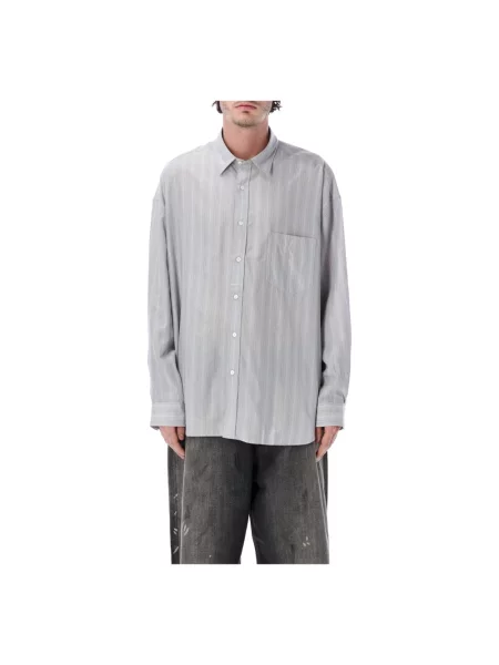 Koszula Acne Studios w paski szara