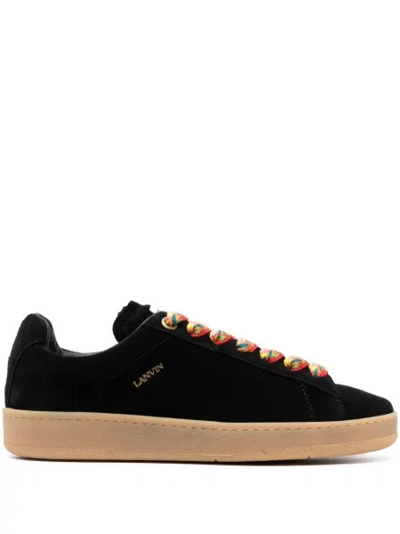 Sneakerși Lanvin din piele de căprioară negru