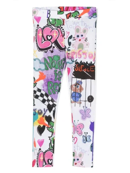 Legginsy dziecięce Khrisjoy białe
