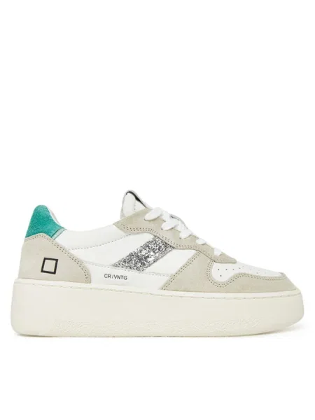 D.A.T.E. Sneakers Court alb