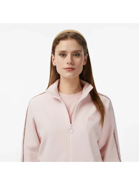Lacoste Bluza Ze Stójką Regular Fit Jasnoróżowa różowy