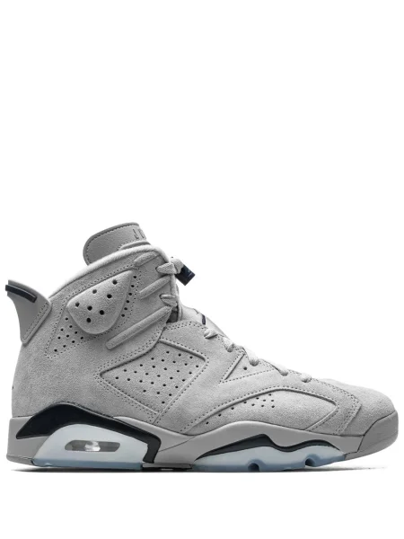Sneakerși Jordan cu șireturi din dantelă gri