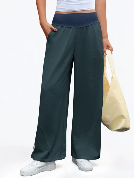 Imily Bela Pantaloni bleumarin / cyan