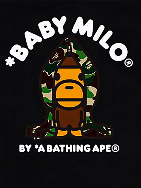 Koszulka dziecięca A Bathing Ape® czarna