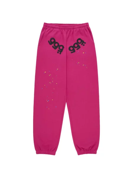 Pantaloni Sp5der alergare roz