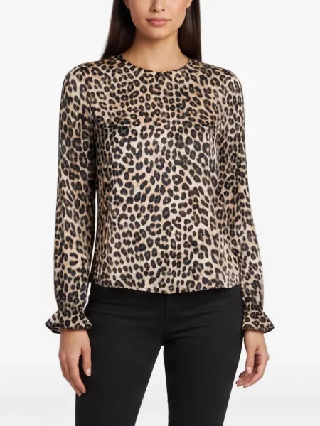 Leopardí top Roberto Cavalli s potiskem