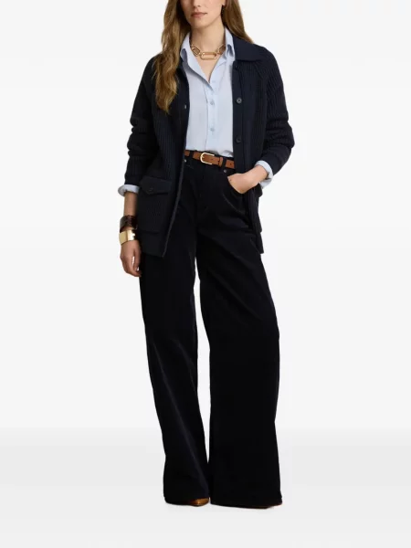Πλεκτή ζακέτα Lauren Ralph Lauren μπλε