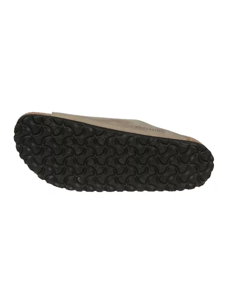 Klapki Birkenstock na sprzączkę brązowe