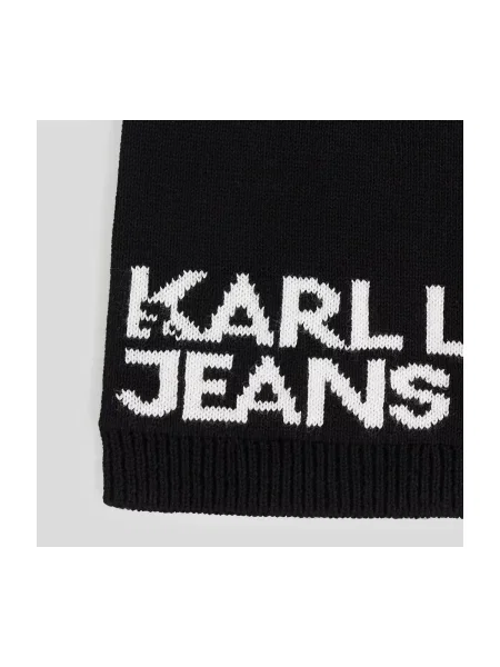 Kapa Karl Lagerfeld Jeans od tanke pletenine crna
