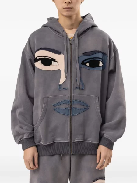 Mikina s kapucňou Kidsuper sivá