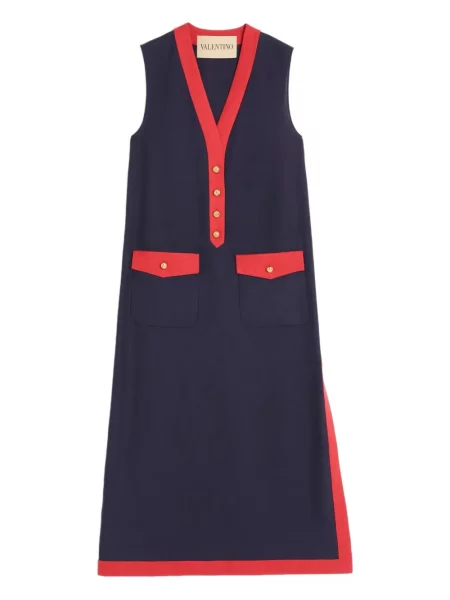 Rochie midi Valentino Garavani de in până la genunchi de costum albastru