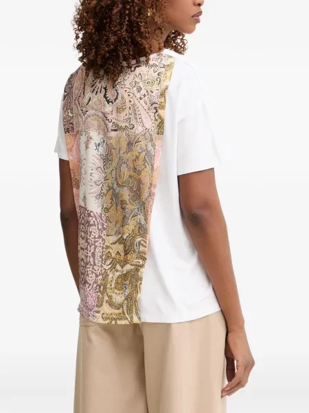 Tricou Liu Jo cu imagine cu model paisley alb