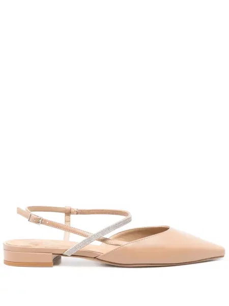 Balerini Peserico din piele maro