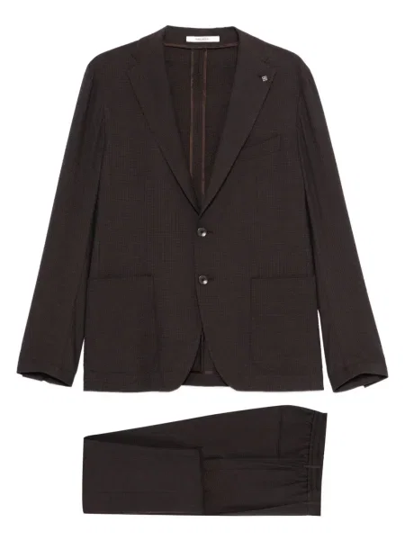 Oblek Tagliatore hnědý