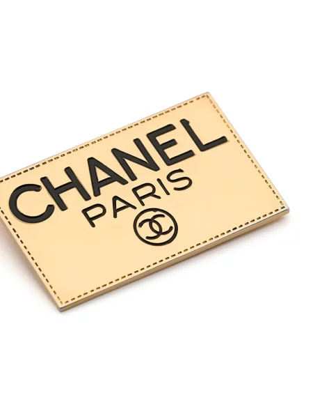 Brož Chanel Pre-owned s autogramem zlatá