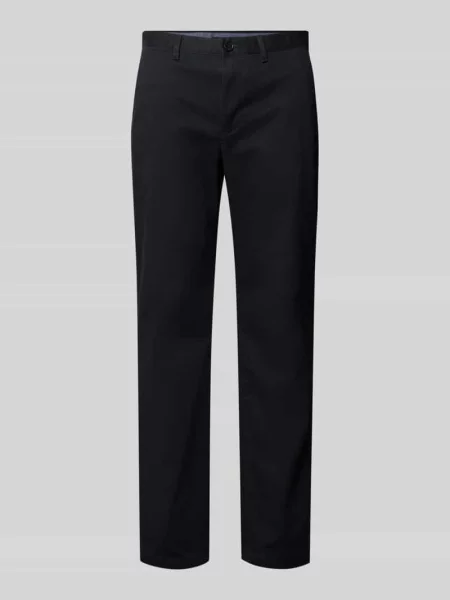 Chinosy o kroju straight fit z mieszanka bawełny model DENTON' Tommy Hilfiger czarne
