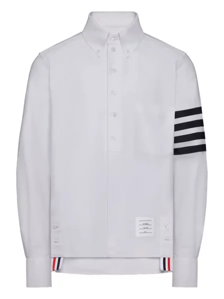 Oxford Thom Browne din țesătură twill alb
