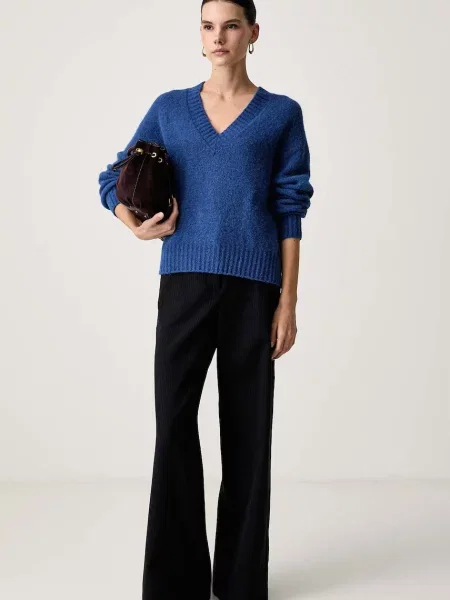 Pulover Weekend Max Mara de lână albastru