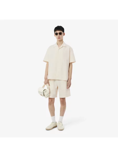Lacoste Koszula O Luźnym Kroju Seersucker biały