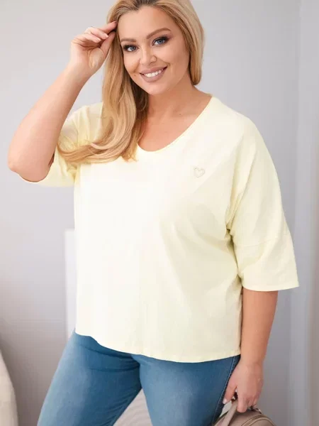 Голям блуза Kesi Włoski синьо