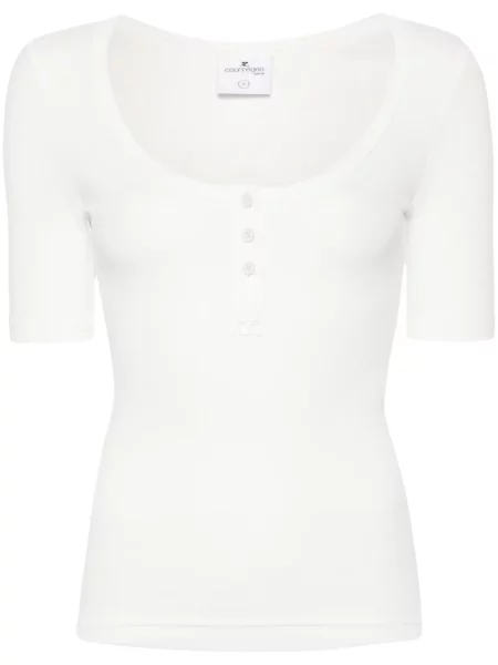 Tricou Courreges alb