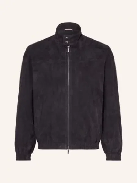 Tommy Hilfiger Kurtka Skórzana blau granatowa