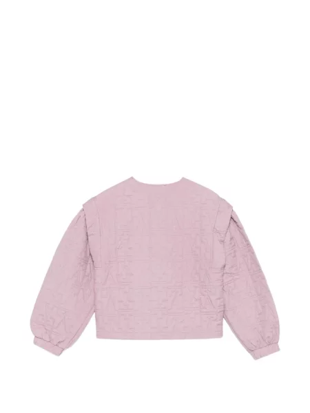 Kurtka dziecięca Emporio Armani różowa