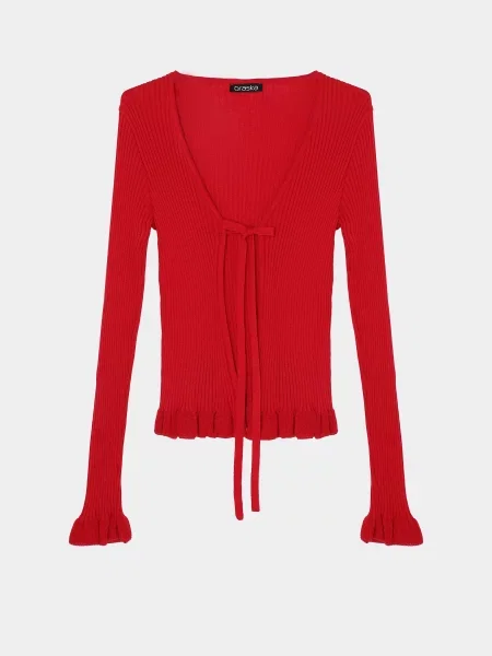 Кофта Braska бавовна/акрил червоний