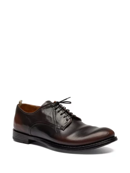 Pantofi derby Officine Creative din piele maro