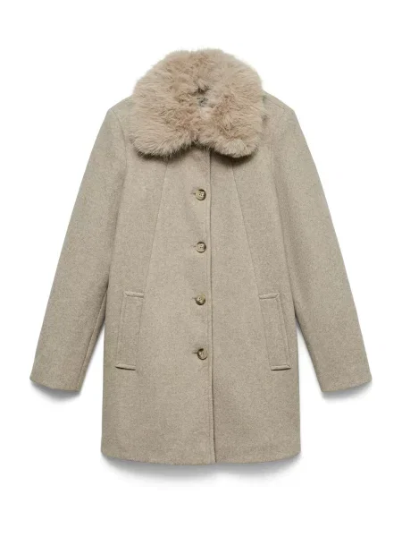 VERO MODA Palton de primăvară-toamnă VMAUTUMN închis bej
