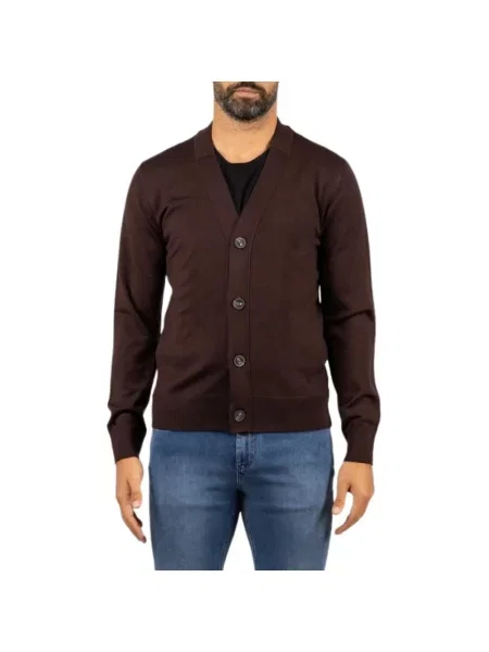 Kardigan Alpha Industries wełniany brązowy
