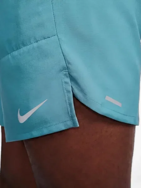 Scurt pantaloni Nike alergare din fleece albastru