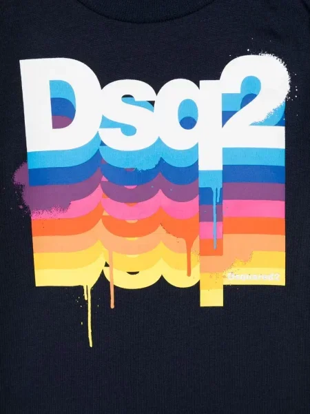 Koszulka dziecięca Dsquared2 niebieska