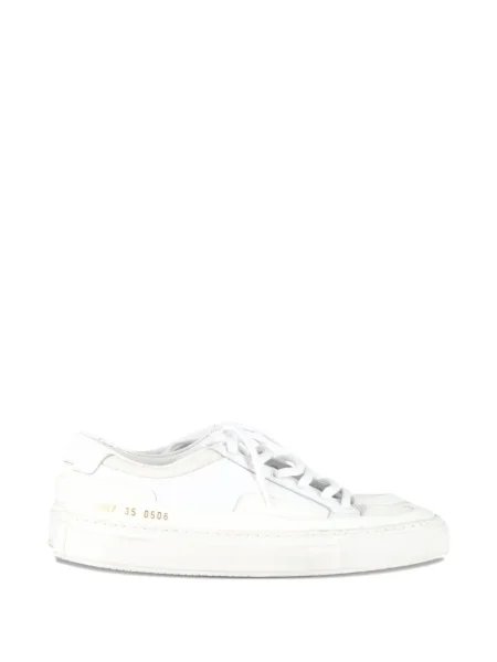 Sneakerși Common Projects din piele alb