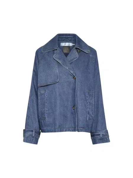 Krótka kurtka jeansowa Inwear niebieska