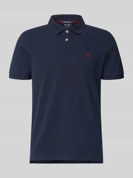 Koszulka polo o kroju regular fit z wyhaftowanym logo Mcneal granatowa